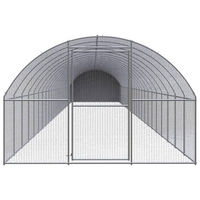 Produktbild von VidaXL Hühnerstall und Geflügelstall aus Metall in Silber/Grau