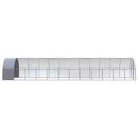 Produktbild von vidaXL Hühnerstall und Geflügelstall aus Metall mit Dach 3 x 12 x 2 m
