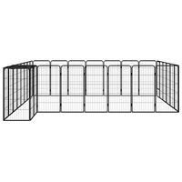 Produktbild von vidaXL Hunde Laufstall aus Metall für Welpen Schwarz