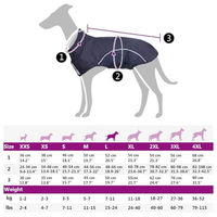 Produktbild von vidaXL Hunde Regenmantel für Welpen aus Polyester in Blau Größe L mit Reflexstreifen und wasserdichter Funktion