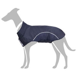 vidaXL Hunde Regenmantel für Welpen mit Reflexstreifen aus Polyester in Marineblau XS wasserdicht – Bild 1 von 5