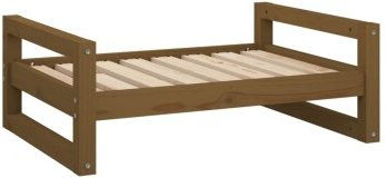 VidaXL Hundebett aus Kiefernholz in Braun Größe L 75,5x55,5x28 cm – Bild 1 von 3