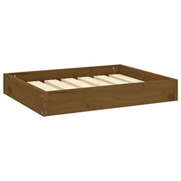 vidaXL Hundebett aus Massivholz Kiefer in Honigbraun 61,5x49x9cm – Bild 1 von 3