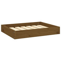 Produktbild von vidaXL Hundebett aus Massivholz Kiefer in Honigbraun 61,5x49x9cm