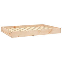 Produktbild von vidaXL Hundebett aus Massivholz Kiefer in Natur 61,5x49x9cm