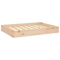 Produktbild von vidaXL Hundebett aus Massivholz Kiefer in Natur 71,5x54x9cm