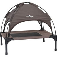 Produktbild von vidaXL Hundebett aus Metall Braun 76 x 62 x 70,5 cm Erhöht und Kratzfest