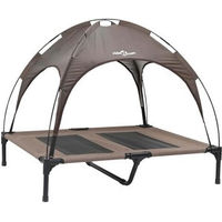 Produktbild von vidaXL Hundebett aus Metall Braun 92 x 77 x 82,5 cm für Garten und Terrasse
