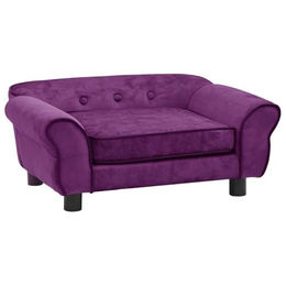 vidaXL Hundebett aus Plüsch für Hunde und Katzen in Rot 72x45x30cm – Bild 1 von 5