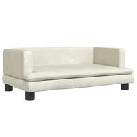 Produktbild von vidaXL Hundebett aus Polyester in Beige oder Weiß