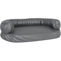Produktbild von VidaXL Hundebett ergonomisch aus Kunstleder grau Größe M