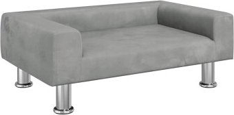 vidaXL Hundebett Grau 70 cm – Bild 1 von 3