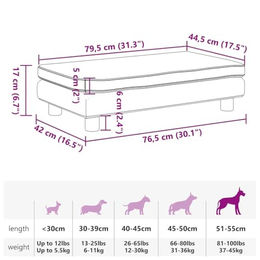 vidaXL Hundebett mit Verlängerung für kleine Hunde und Katzen aus Kunstleder Braun – Bild 1 von 5