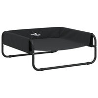 Produktbild von vidaXL Hundebett Outdoor Erhöhte Haustierliege aus Stahl und Oxford-Gewebe in Anthrazit