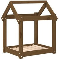 Produktbild von VidaXL Hundebett S aus Kiefernholz für Welpen und Hunde in Braun
