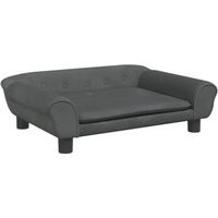 Produktbild von VidaXL Hundebett und Katzenbett als weiches Hundekissen in Grau für kleine Hunde und Katzen