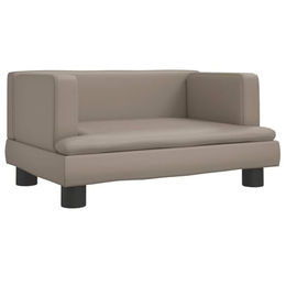 vidaXL Hundebett und Katzenbett aus Kunstleder in Cappuccino Braun für kleine Hunde und Katzen – Bild 1 von 4