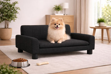 vidaXL Hundebett und Katzenbett aus Polyester in Schwarz 70cm – Bild 1 von 2