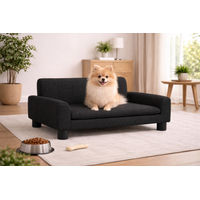 Produktbild von vidaXL Hundebett und Katzenbett aus Polyester in Schwarz 70cm