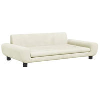Produktbild von vidaXL Hundebett und Katzenbett aus Samt in Beige für kleine Haustiere