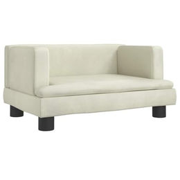 vidaXL Hundebett und Katzenbett aus Samt in Beige für kleine Haustiere Größe S – Bild 1 von 2