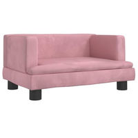 Produktbild von vidaXL Hundebett und Katzenbett aus Samt in Rosa für kleine Haustiere