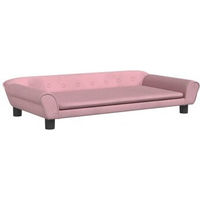 Produktbild von VidaXL Hundebett und Katzenbett aus Samt in Rosa für kleine Hunde und Katzen