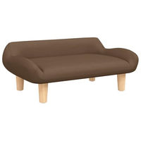 Produktbild von vidaXL Hundebett und Katzenbett aus Stoff in Braun für kleine Hunde und Katzen
