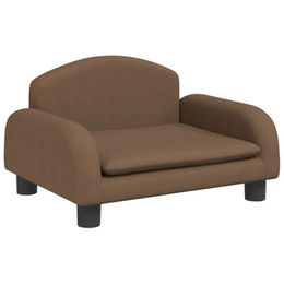 vidaXL Hundebett und Katzenbett aus Stoff in Braun für kleine Hunde und Katzen – Bild 1 von 6