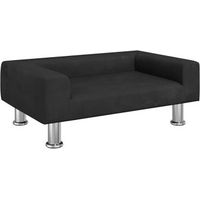 Produktbild von vidaXL Hundebett und Katzenbett in Schwarz mit weicher Polsterung aus Polyester Größe S