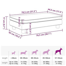 vidaXL Hundebett und Katzenbett mit Verlängerung aus Kunstleder in Grau für kleine Hunde und Katzen – Bild 1 von 5