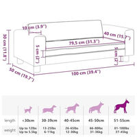 Produktbild von vidaXL Hundebett und Katzenbett mit Verlängerung aus Samt in Blau für kleine Hunde und Katzen