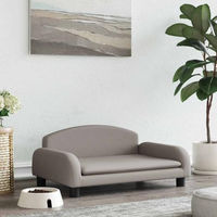 Produktbild von vidaXL Hundebett und Katzenbett mit weicher Polsterung aus Polyester für kleine Haustiere in Taupe