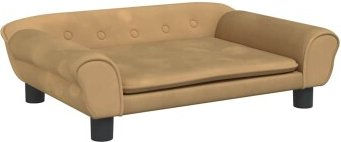 VidaXL Hundebett und Katzenbett mit weicher Polsterung aus Polyester in Braun oder Beige für kleine Haustiere – Bild 1 von 4