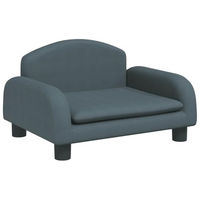 Produktbild von vidaXL Hundebett und Katzenbett mit weicher Polsterung aus Polyester in Grau für kleine Haustiere