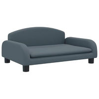 Produktbild von vidaXL Hundebett und Katzenbett mit weicher Polsterung aus Polyester in Grau für kleine Hunde und Katzen