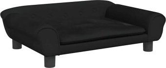 VidaXL Hundebett und Katzenbett mit weicher Polsterung aus Polyester in Schwarz Größe S – Bild 1 von 6
