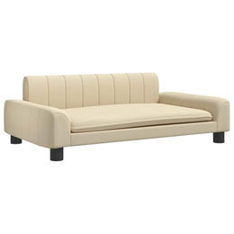 vidaXL Hundebett und Katzenbett mit weicher Polsterung für kleine Haustiere in Beige – Bild 1 von 3