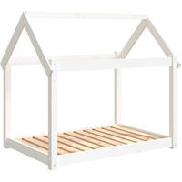 Produktbild von VidaXL Hundebett XL aus weißem Kiefernholz für Hunde und Welpen 101x70x90 cm