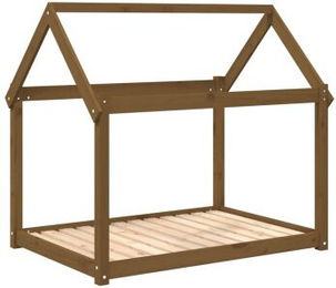 VidaXL Hundebett XXL aus Kiefernholz in Braun 111x80x100 cm – Bild 1 von 6