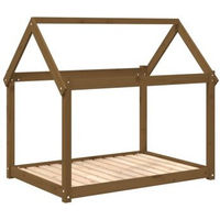 Produktbild von VidaXL Hundebett XXL aus Kiefernholz in Braun 111x80x100 cm