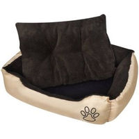 Produktbild von vidaXL Hundebett XXL in Beige und Braun aus Oxford-Gewebe