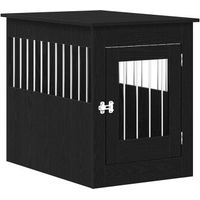 Produktbild von vidaXL Hundebox im Möbel-Stil aus Holzwerkstoff in Schwarzer Eiche 55 x 80 x 68 cm