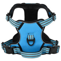 Produktbild von vidaXL Hundegeschirr Sicherheitsgeschirr reflektierend verstellbar aus Polyester Blau XL