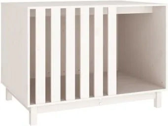 vidaXL Hundehütte aus Holz in Weiß 100x70x72cm – Bild 1 von 9