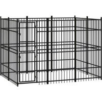 Produktbild von VidaXL Hundehütte aus Metall in Schwarz
