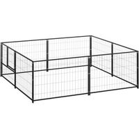 Produktbild von VidaXL Hundehütte aus Metall in Schwarz