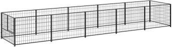 VidaXL Hundehütte aus Metall in Schwarz - 5 m – Bild 1 von 5