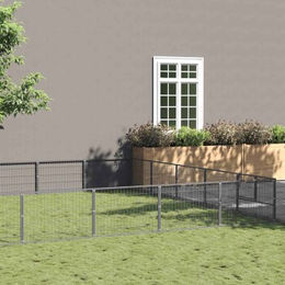 Produktbild von VidaXL Hundehütte aus Metall in Silber