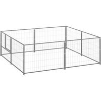 Produktbild von VidaXL Hundehütte aus Metall in Silber